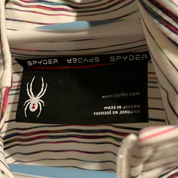 Spyder long sleeve 1/2 zip mock turtle neck top. - Picture 8 of 8